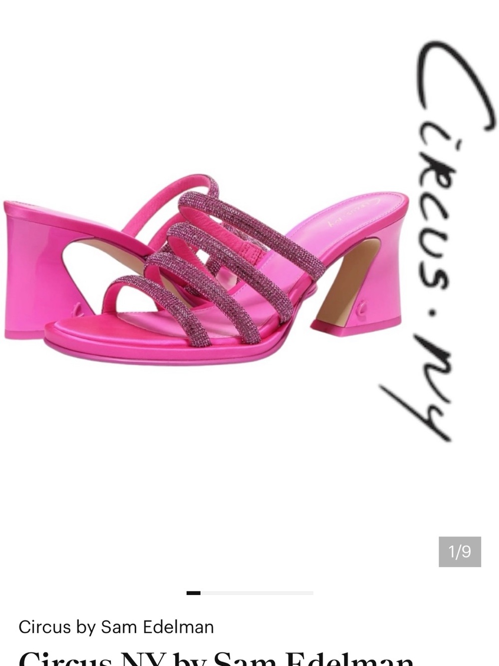 Circus NY Heddie slide heeled sandal